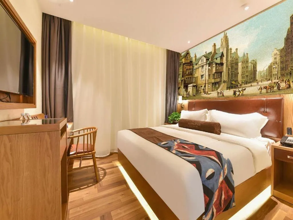 Bed in James Joyce Coffetel Beijing Station