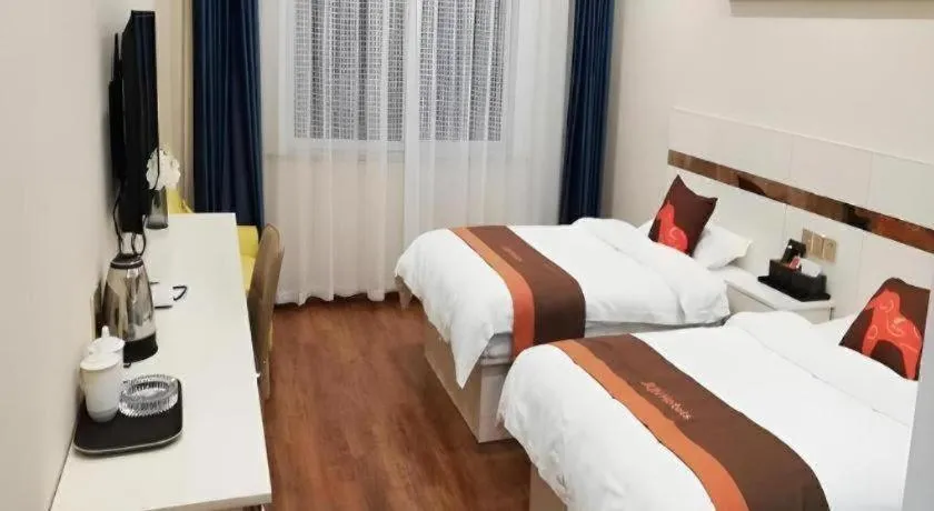 Bed in Jun Hotel Jiangsu Yangzhou Jiangdu District Xiaoji Town Yingtai Industrial Park