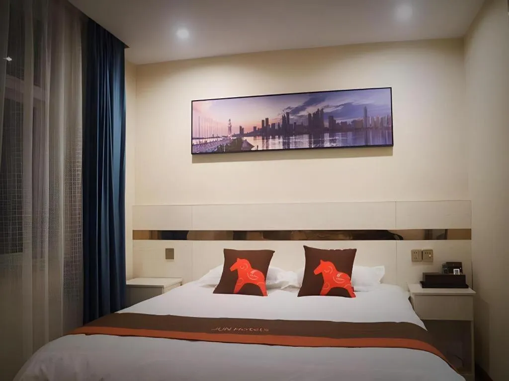 Bed in Jun Hotel Jiangsu Yangzhou Jiangdu District Xiaoji Town Yingtai Industrial Park