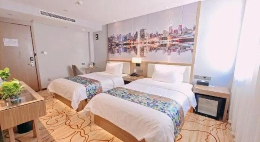 Bed in ZMAX Hotel Beijing Tongzhou Universal Tourist Resort Linheli Metro Station