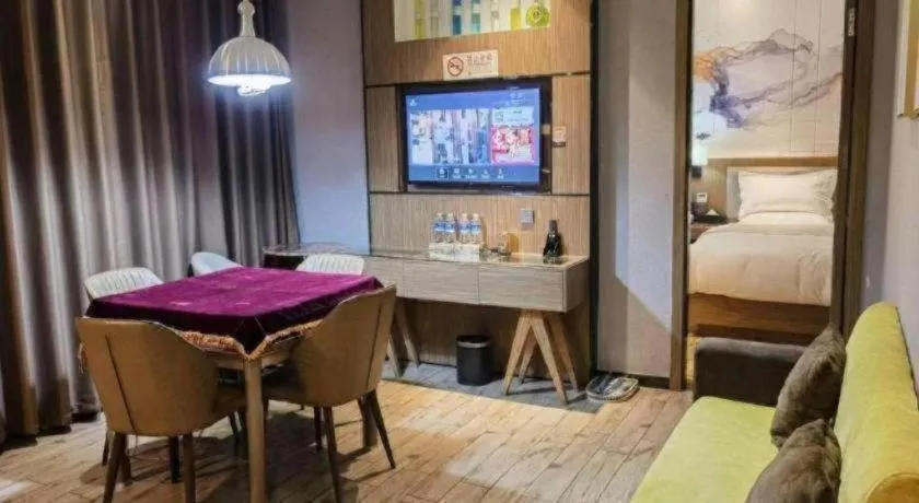 Bed in ZMAX Hotel Beijing Tongzhou Universal Tourist Resort Linheli Metro Station