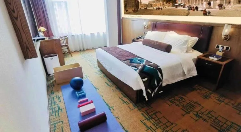 Bed in James Joyce Coffetel Beijing Pinggu Hospital Century Square