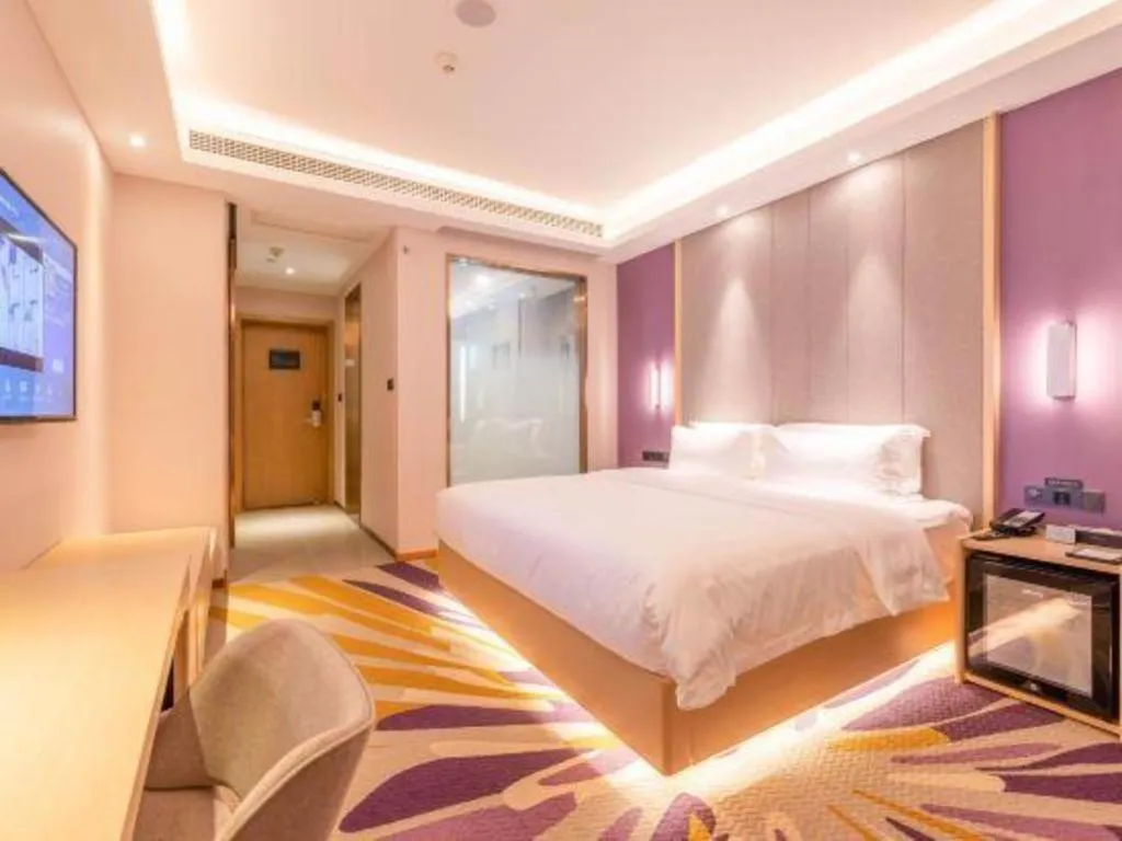 Bed in Lavande Hotel Ji'nan Railway Station Long Distance Bus Terminal