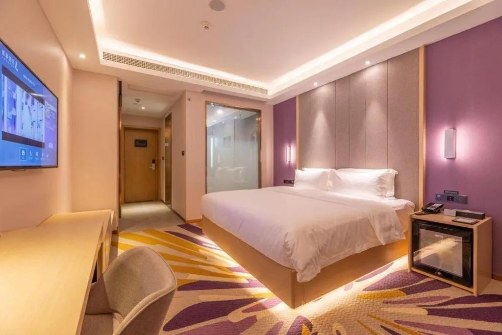 Bed in Lavande Hotel Ji'nan Railway Station Long Distance Bus Terminal