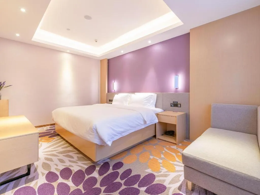 Bed in Lavande Hotel Ji'nan Railway Station Long Distance Bus Terminal