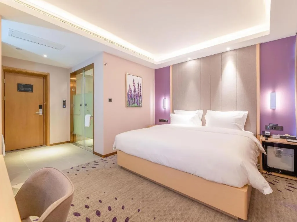 Bed in Lavande Hotel Ji'nan Railway Station Long Distance Bus Terminal