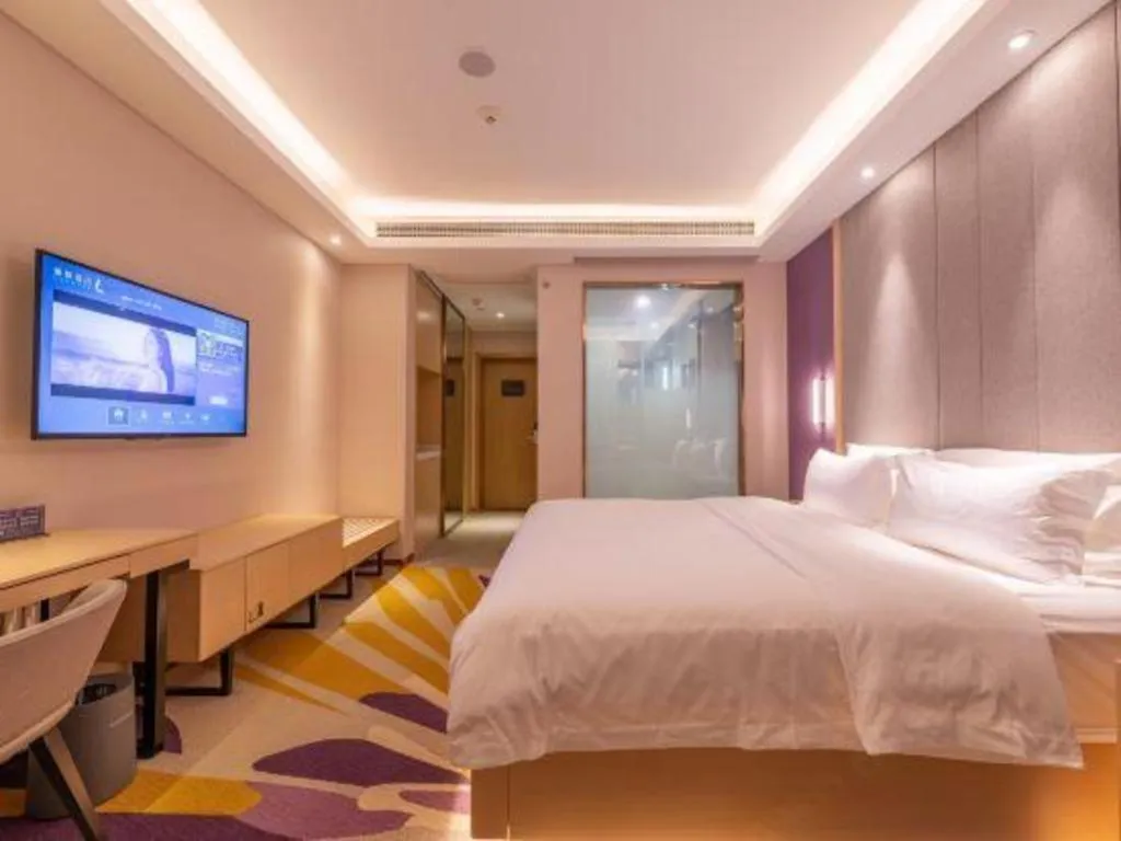 Bed in Lavande Hotel Ji'nan Railway Station Long Distance Bus Terminal