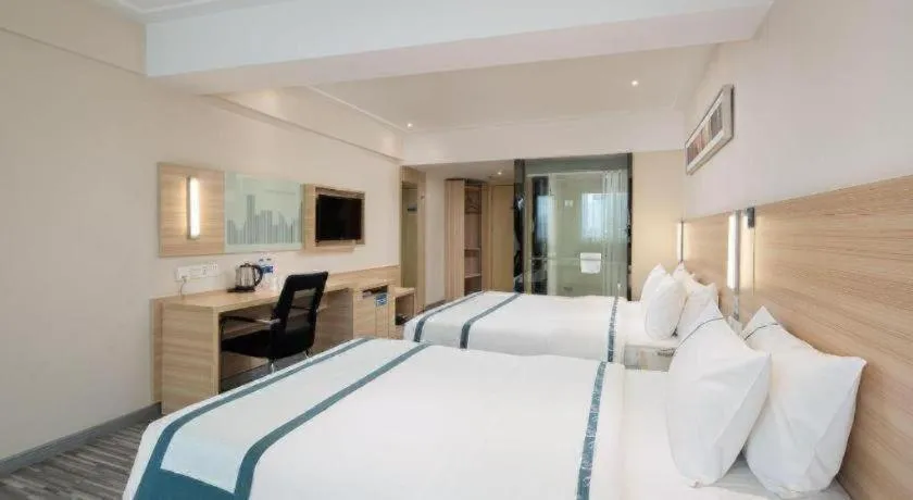 Bed in City Comfort Inn Changsha Yuelu Mountain Meixi Lake Park