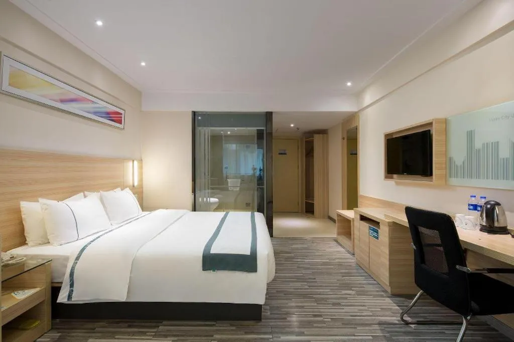 Bed in City Comfort Inn Changsha Yuelu Mountain Meixi Lake Park