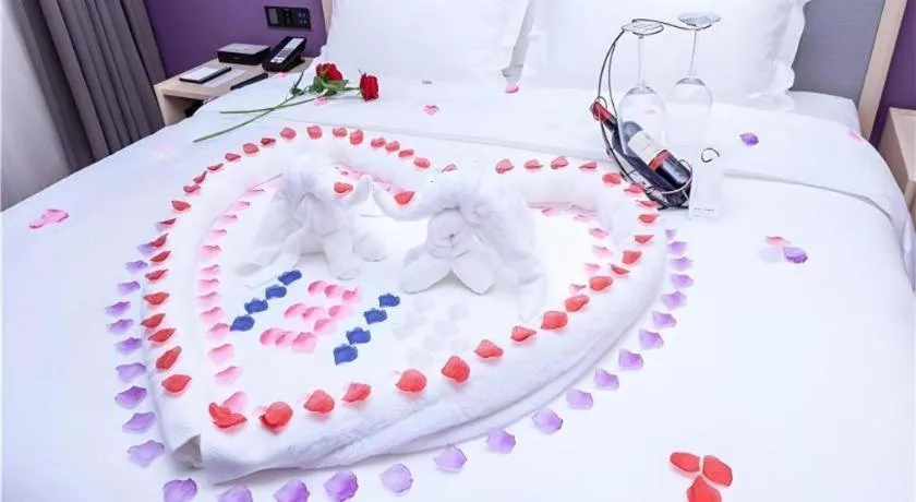 Bed in Lavande Hotel Guangzhou Zengchen Xintang Light Railway Station