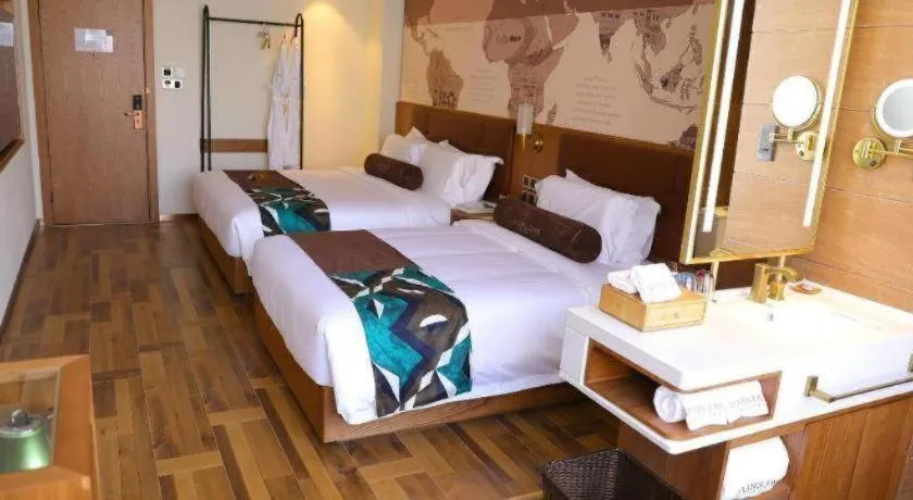 Bed in James Joyce Coffetel Shenyang North Railway Station Qishan Road Metro Station