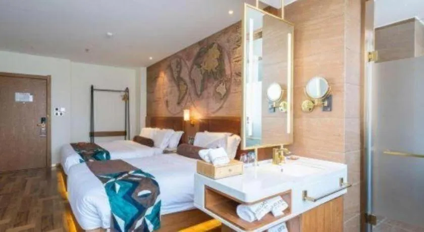 Bed in James Joyce Coffetel Shenyang North Railway Station Qishan Road Metro Station