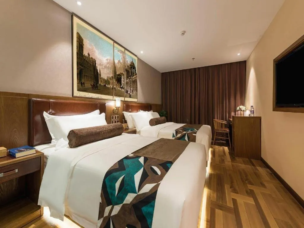 Bed in James Joyce Coffetel Beijing West Railway Station Lianhua Bridge