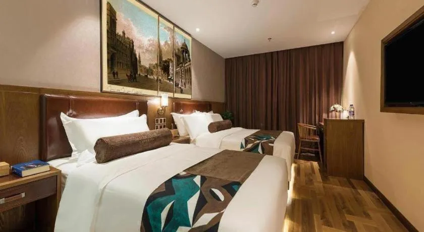 Bed in James Joyce Coffetel Beijing West Railway Station Lianhua Bridge