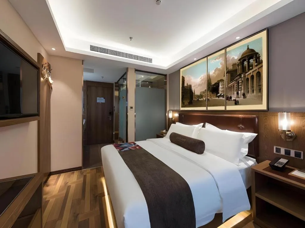 Bed in James Joyce Coffetel Beijing West Railway Station Lianhua Bridge