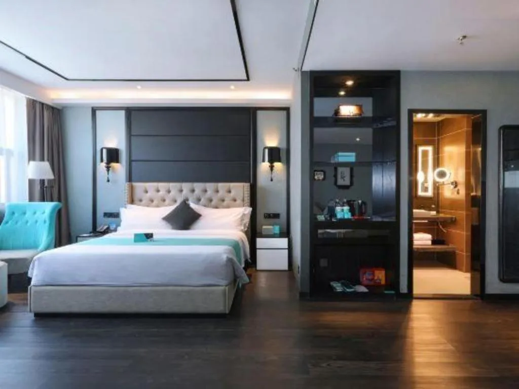 Bed in Xana Hotelle Yinchuan Swan Lake Wangfujing