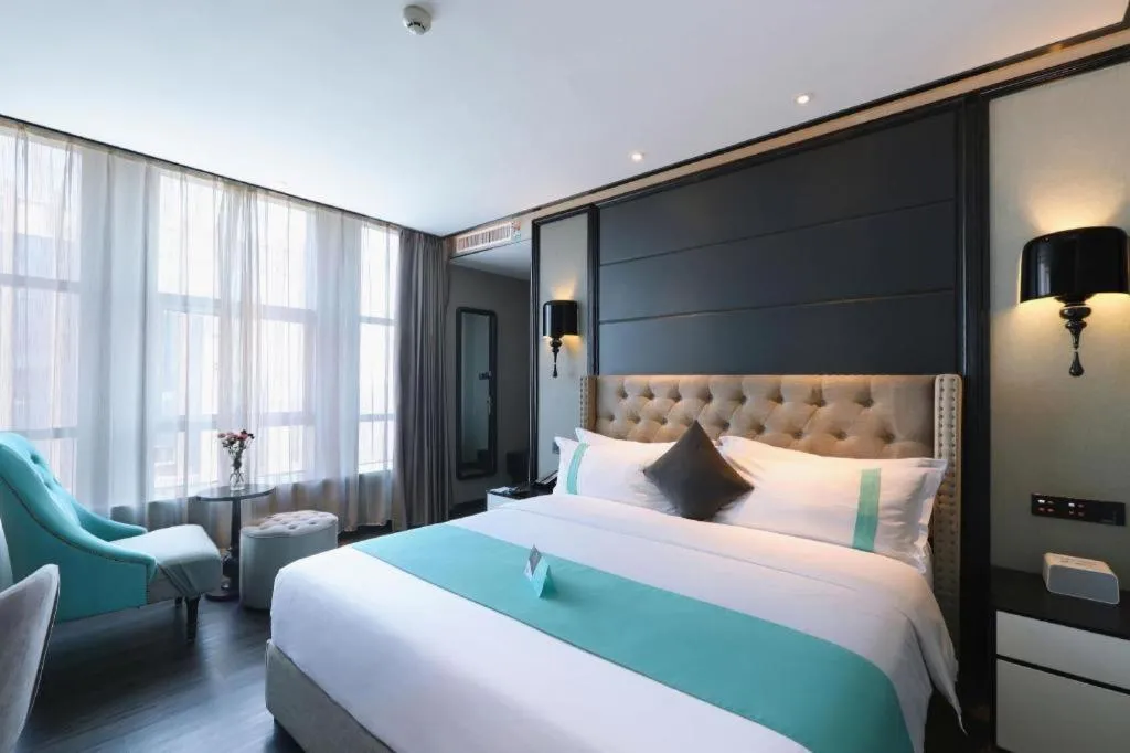 Bed in Xana Hotelle Yinchuan Swan Lake Wangfujing