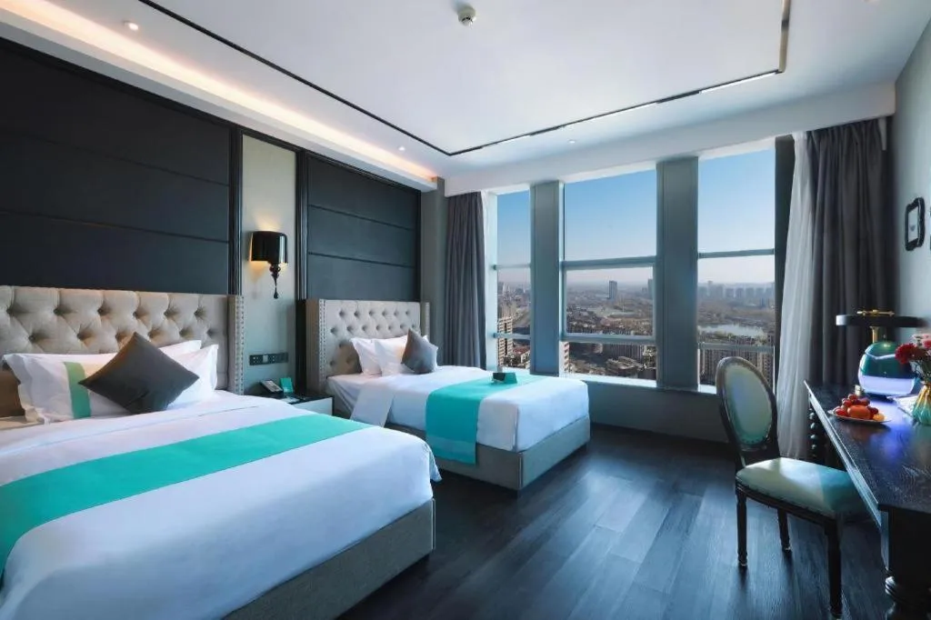 Bed in Xana Hotelle Yinchuan Swan Lake Wangfujing