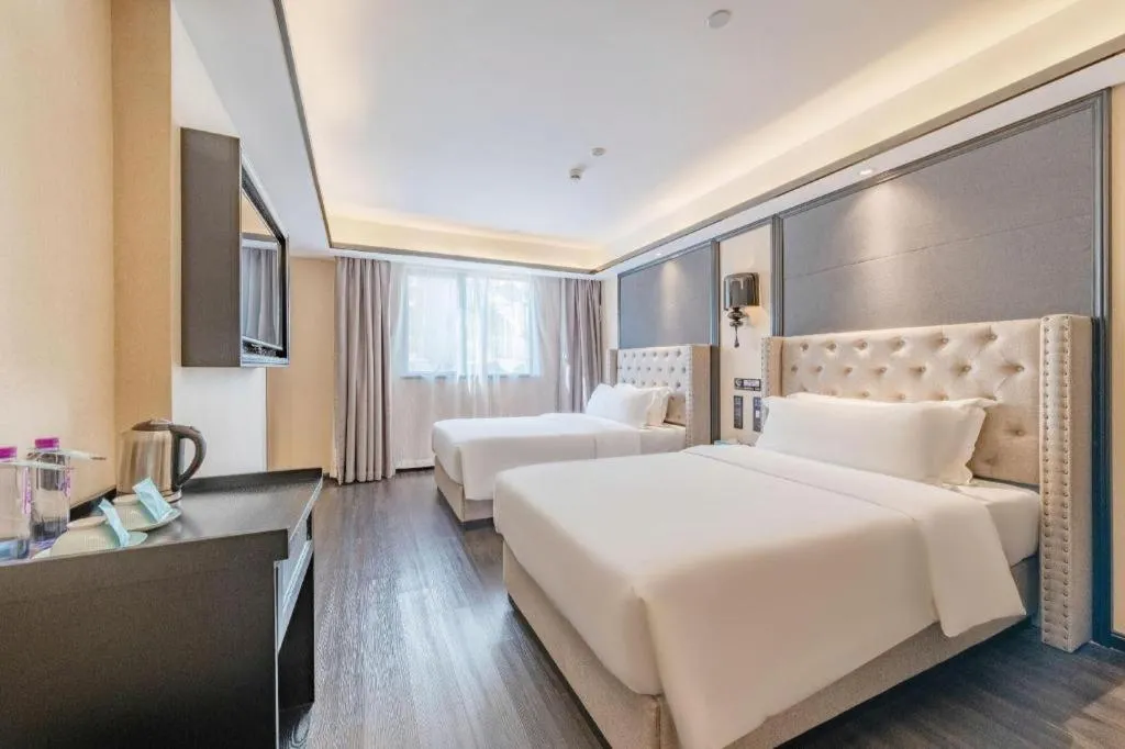 Bed in Xana Hotelle Zhuhai Gongbei Port