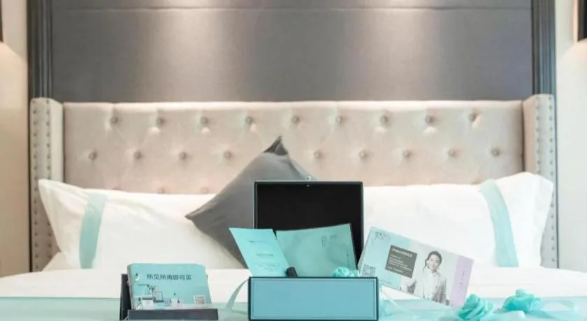 Bed in Xana Hotelle Zhuhai Gongbei Port