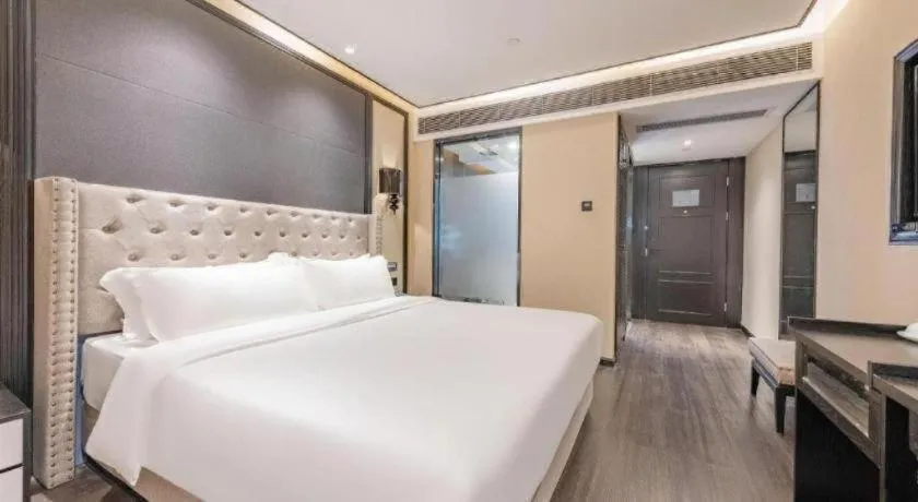 Bed in Xana Hotelle Zhuhai Gongbei Port