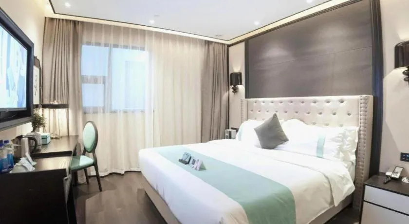 Bed in Xana Hotelle Zhuhai Gongbei Port