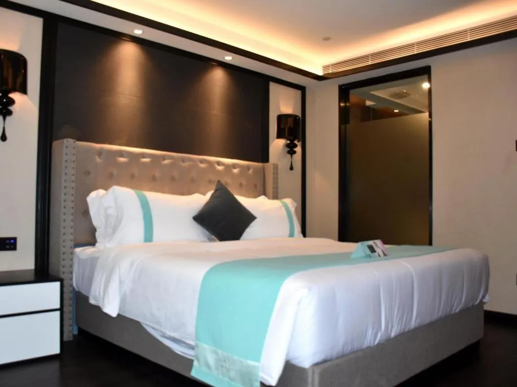 Bed in Xana Hotelle Zhuhai Gongbei Port