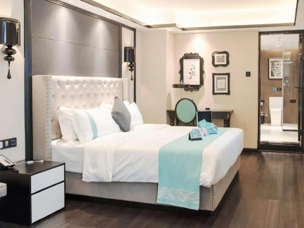 Bed in Xana Hotelle Zhuhai Gongbei Port