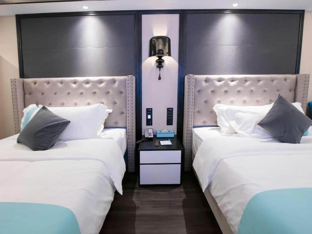 Bed in Xana Hotelle Zhuhai Gongbei Port