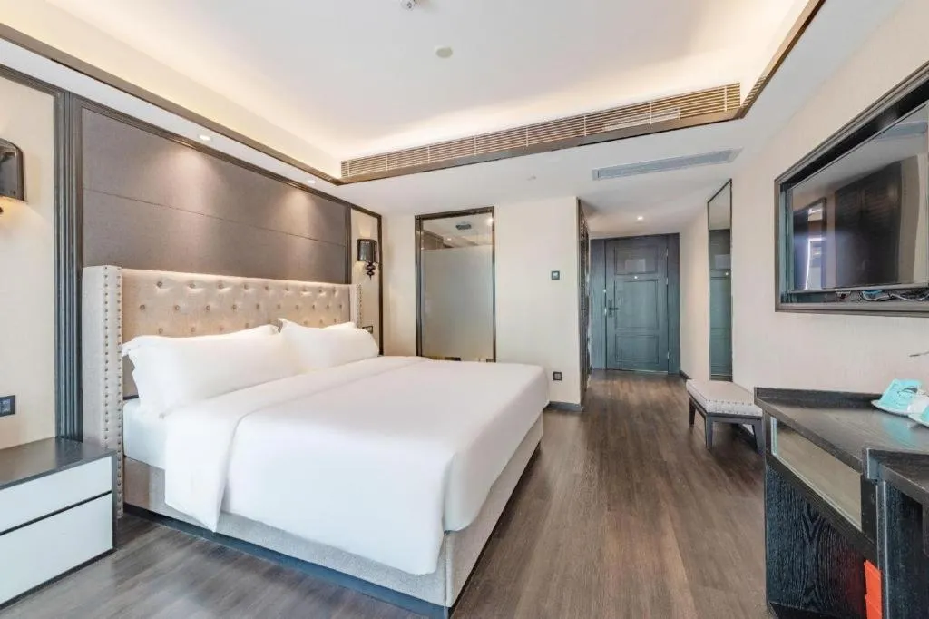 Bed in Xana Hotelle Zhuhai Gongbei Port