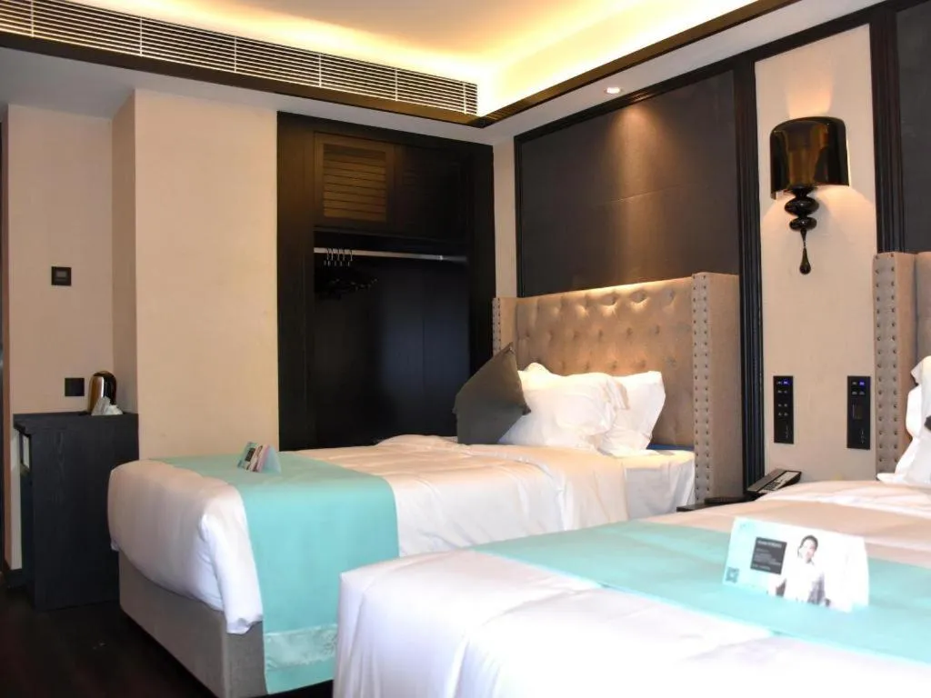 Bed in Xana Hotelle Zhuhai Gongbei Port