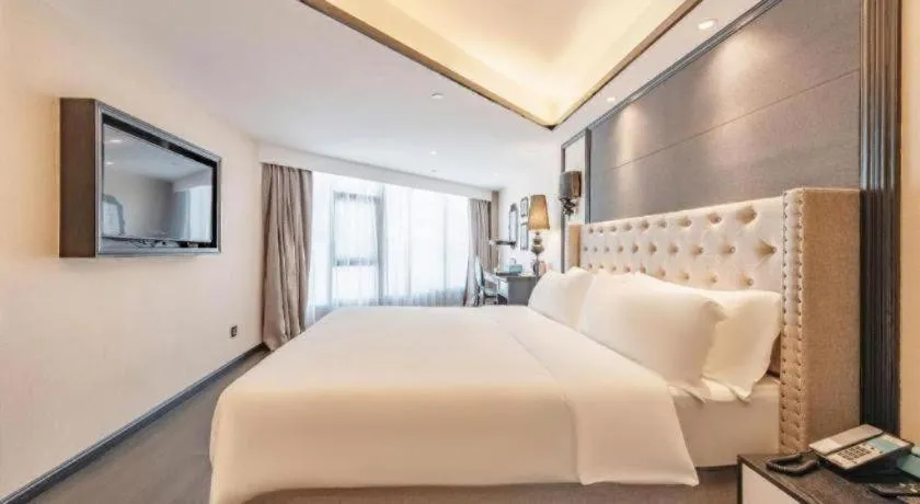 Bed in Xana Hotelle Zhuhai Gongbei Port