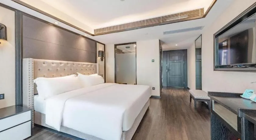 Bed in Xana Hotelle Zhuhai Gongbei Port