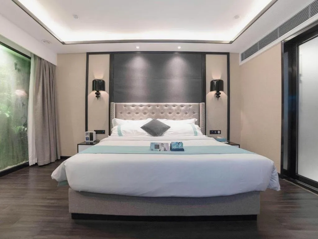 Bed in Xana Hotelle Zhuhai Gongbei Port