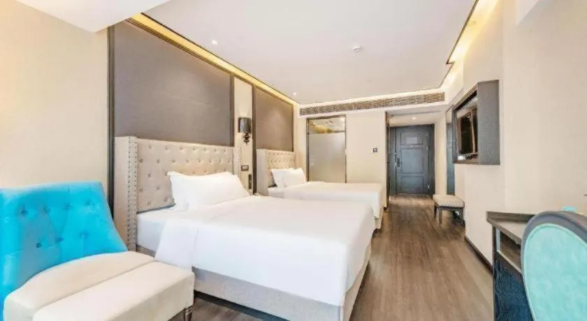 Bed in Xana Hotelle Zhuhai Gongbei Port