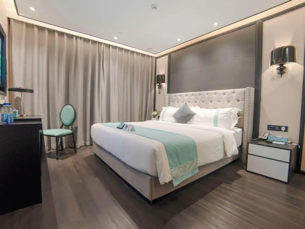 Bed in Xana Hotelle Zhuhai Gongbei Port
