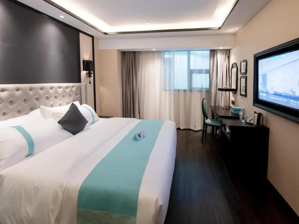 Bed in Xana Hotelle Zhuhai Gongbei Port