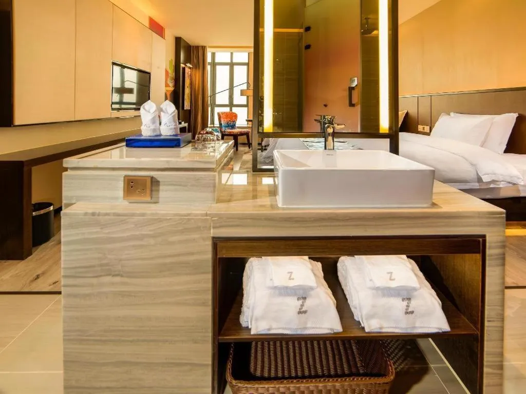 Bed in Zmax Hotel Guangzhou Railway Station