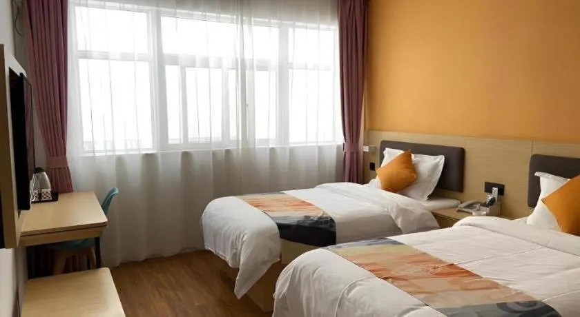 Bed in Shell Hotel Yinchuan Xingqing District Yuhuangge Street