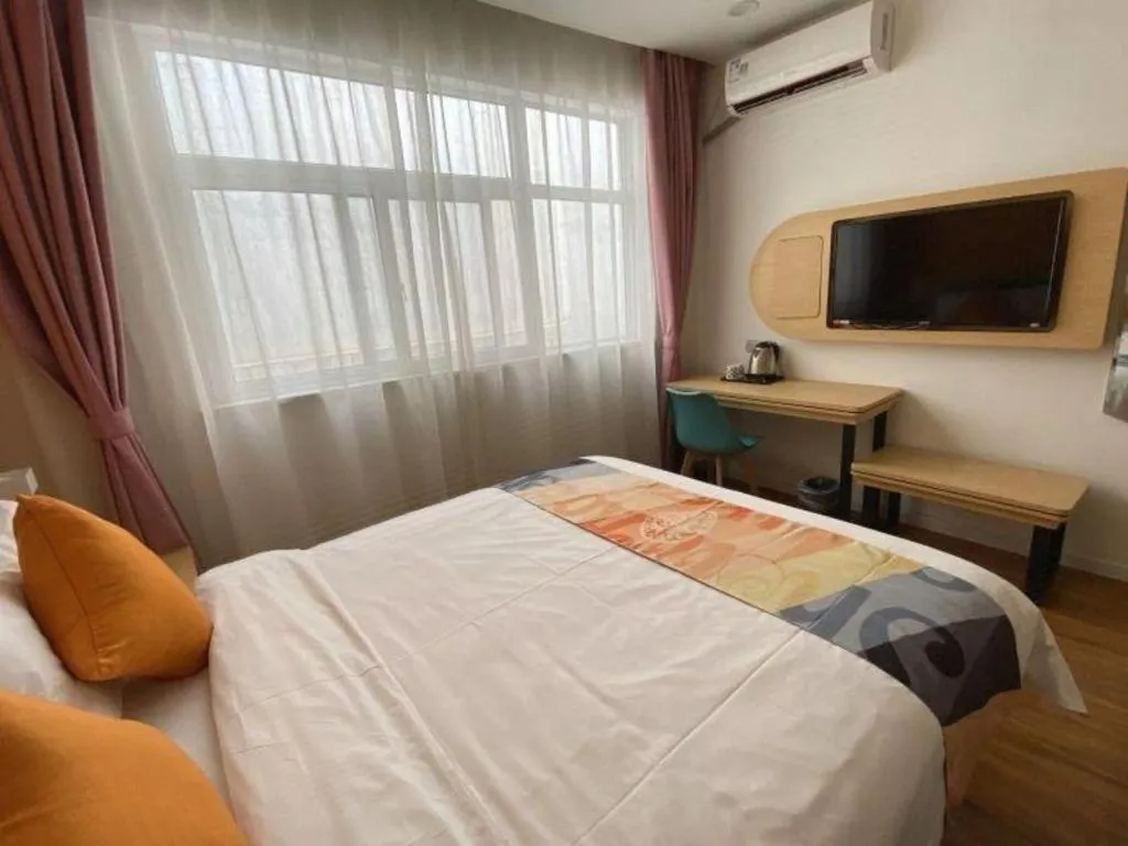 Bed in Shell Hotel Yinchuan Xingqing District Yuhuangge Street