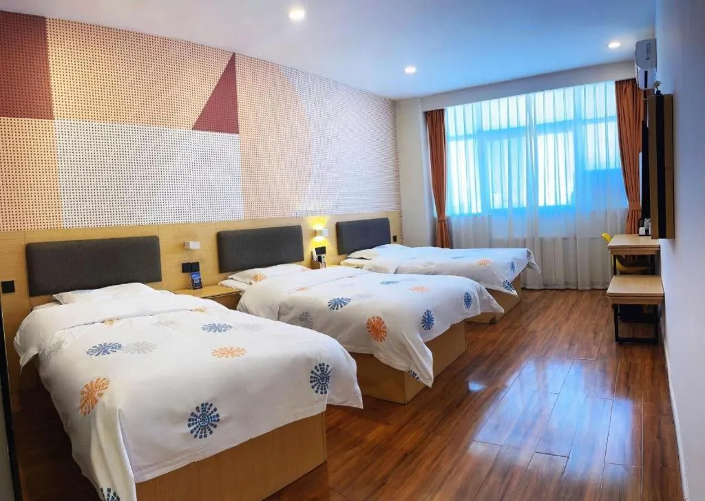 Bed in Shell Hotel Yinchuan Xingqing District Yuhuangge Street