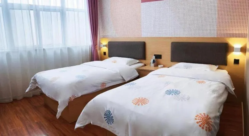 Bed in Shell Hotel Yinchuan Xingqing District Yuhuangge Street