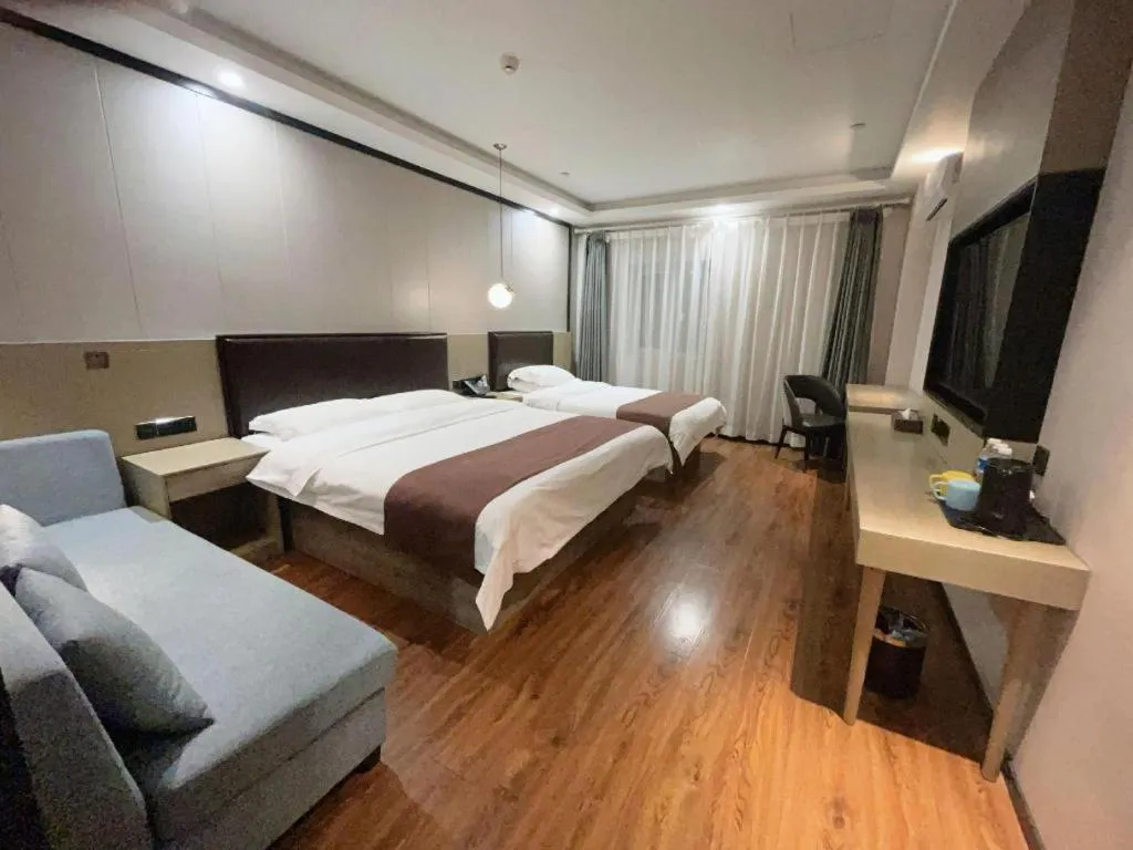 Bed in Gya Hotel Tangshan Caofeidian District Gongji Road