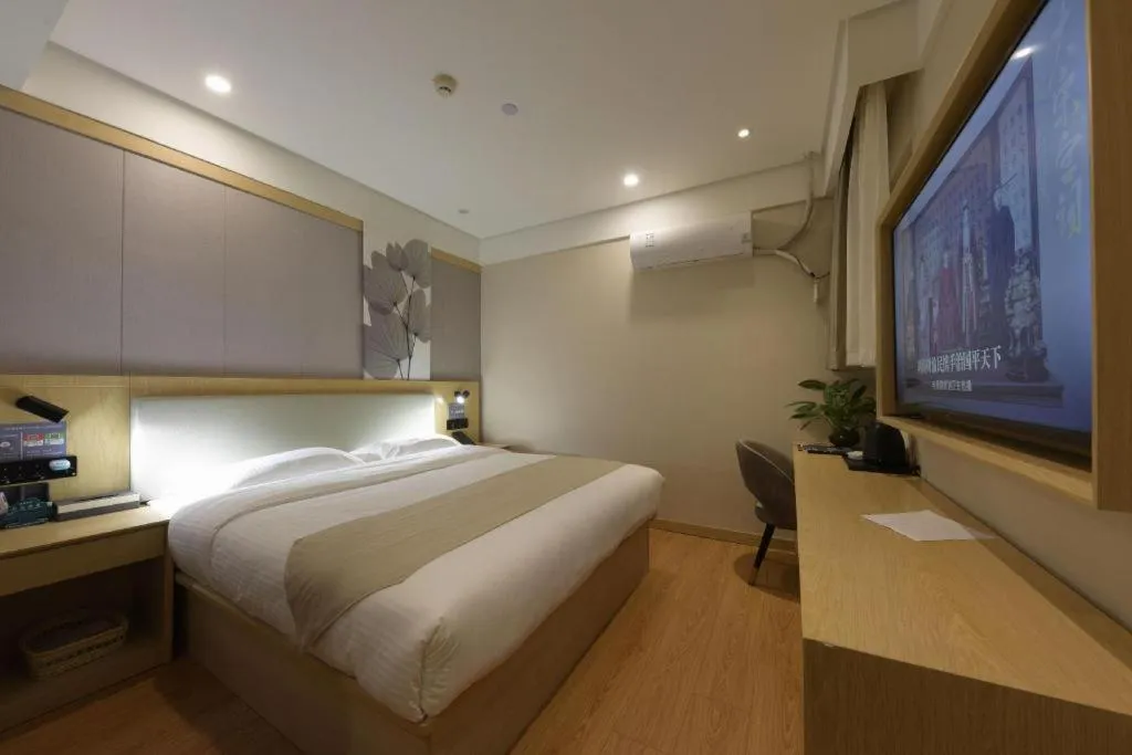 Bed in GreenTree Inn Express Hebei Tangshan Caofeidian Industrial Park 11 Plus Bus Station
