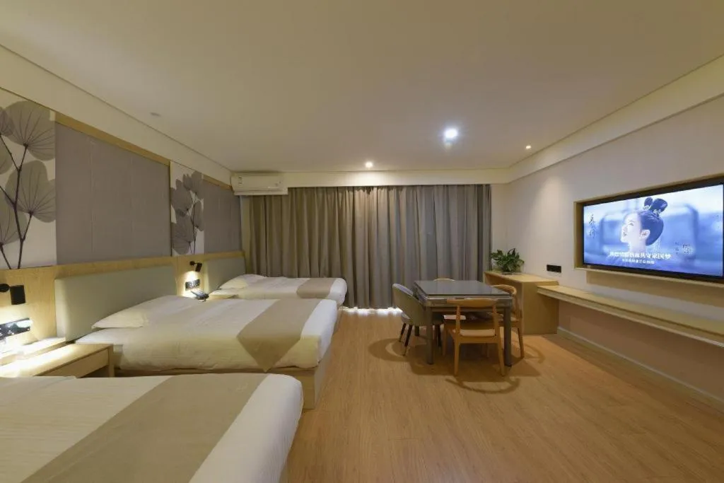 Bed in GreenTree Inn Express Hebei Tangshan Caofeidian Industrial Park 11 Plus Bus Station