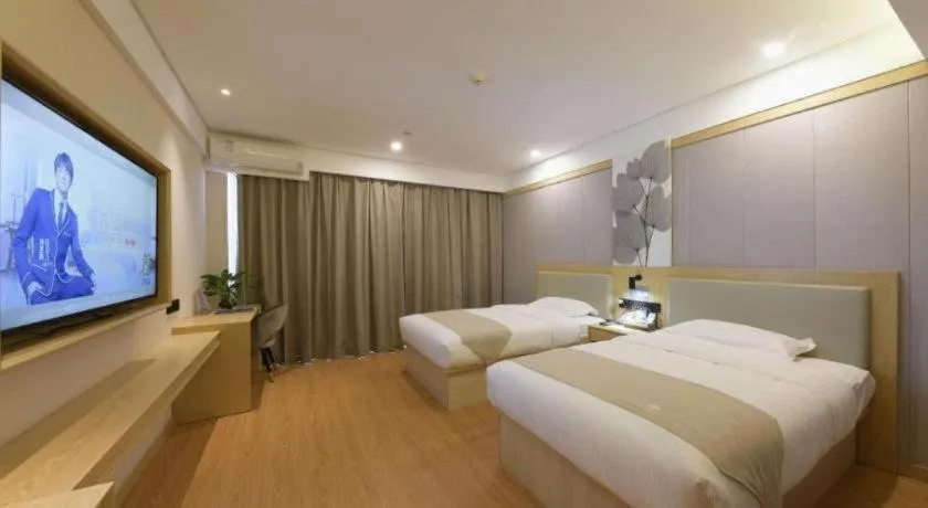 Bed in GreenTree Inn Express Hebei Tangshan Caofeidian Industrial Park 11 Plus Bus Station