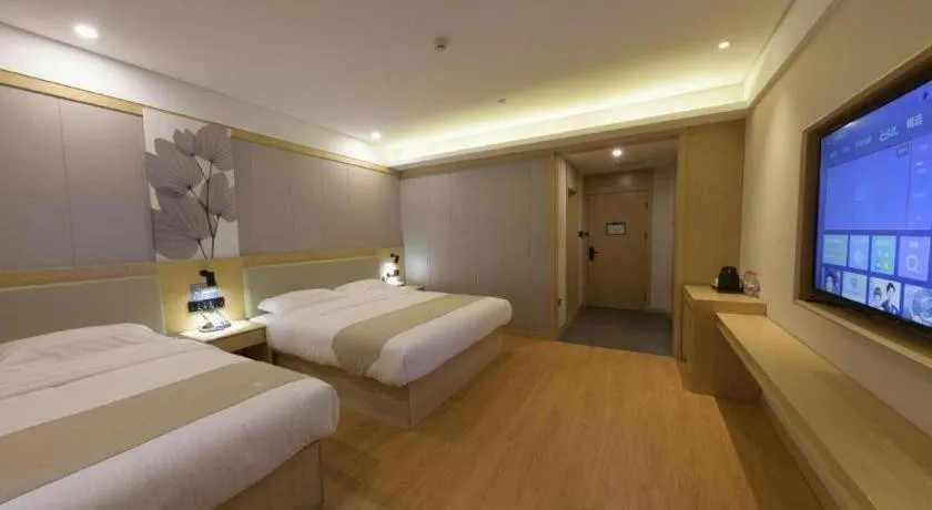 Bed in GreenTree Inn Express Hebei Tangshan Caofeidian Industrial Park 11 Plus Bus Station