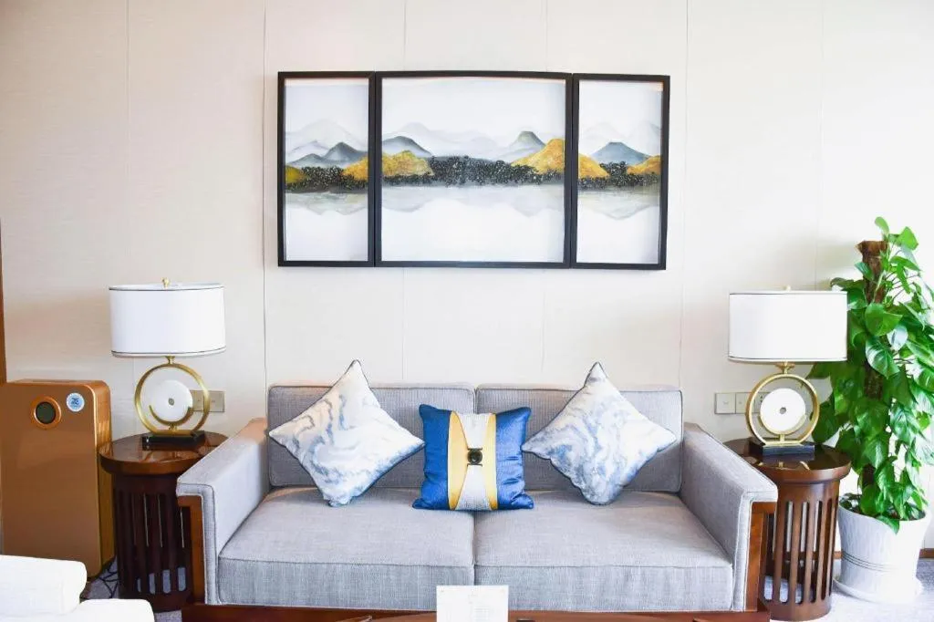 Bed in Qingdao Hualan Hotel