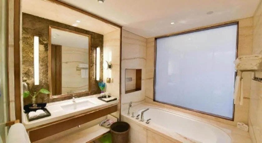 Bed in Qingdao Hualan Hotel