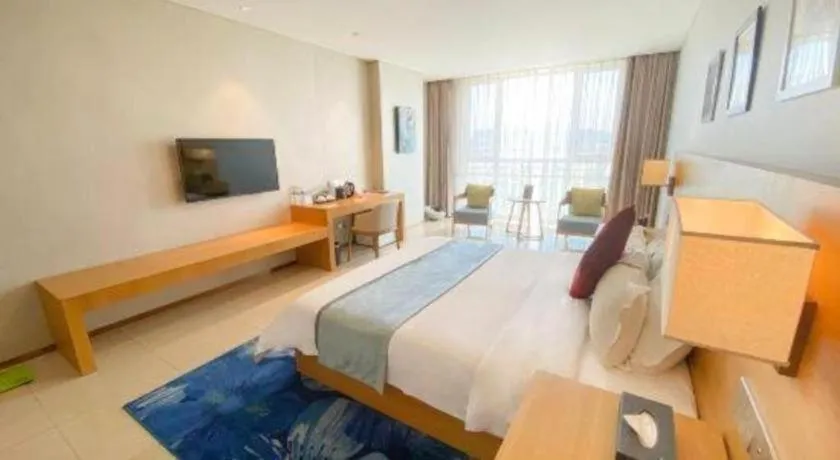 Bed in Qingdao Hualan Hotel